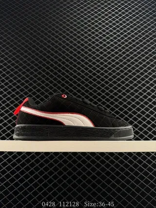Puma Suede 50 Break Rouge Blanc matelassé haut Formstrip logo latéral lifestyle sneakers 2
