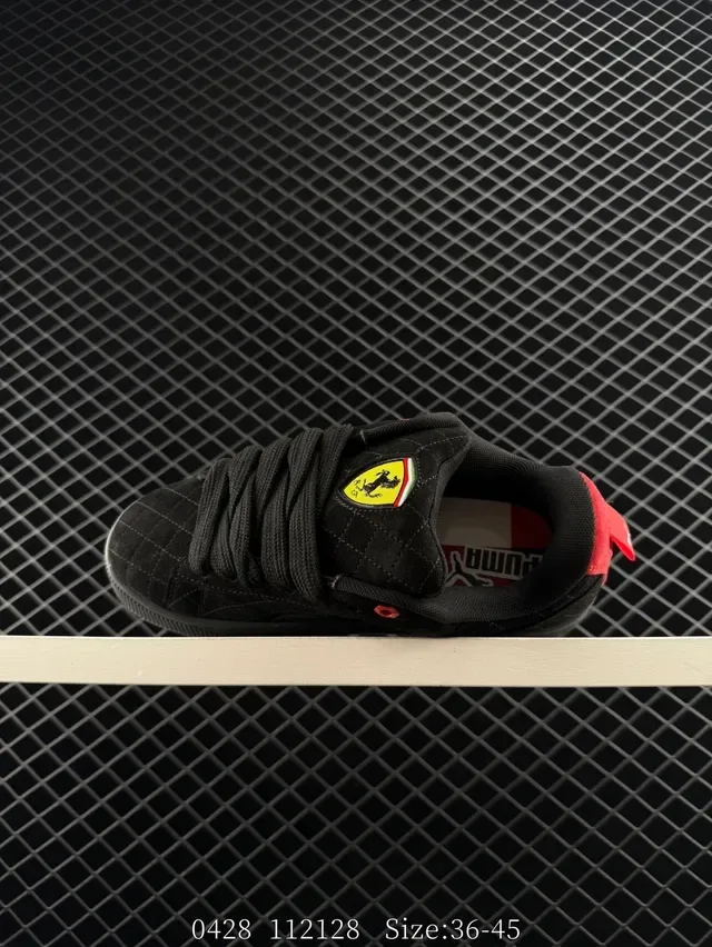 Puma Suede 50 Break Rouge Blanc matelassé haut Formstrip logo latéral lifestyle sneakers 7