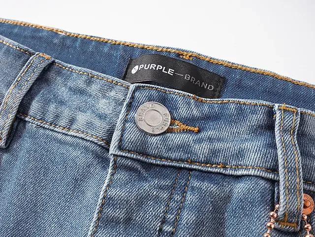 Purple Brand Blue Silver Flared-Leg Light-Wash Denim Jeans 6