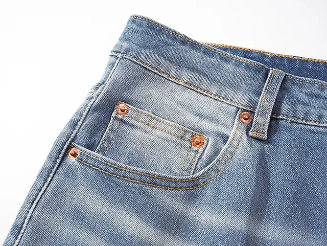 Purple Brand Blue Silver Flared-Leg Light-Wash Denim Jeans 7