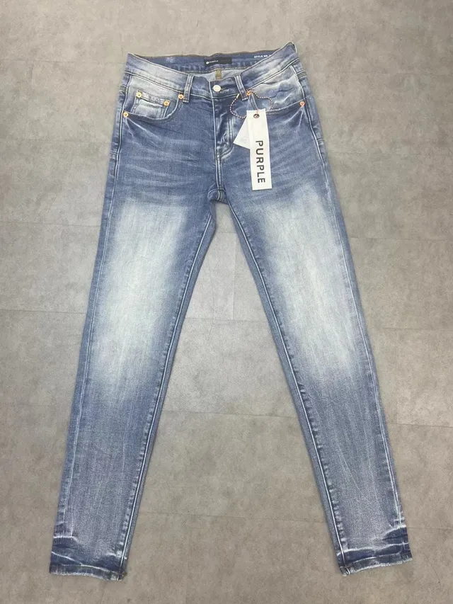 Purple Brand Light-Wash Gradient Fade Slim-Tapered Jeans 5
