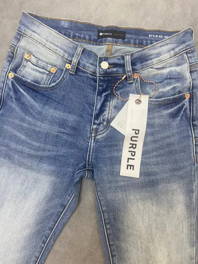 Purple Brand Light-Wash Gradient Fade Slim-Tapered Jeans 6