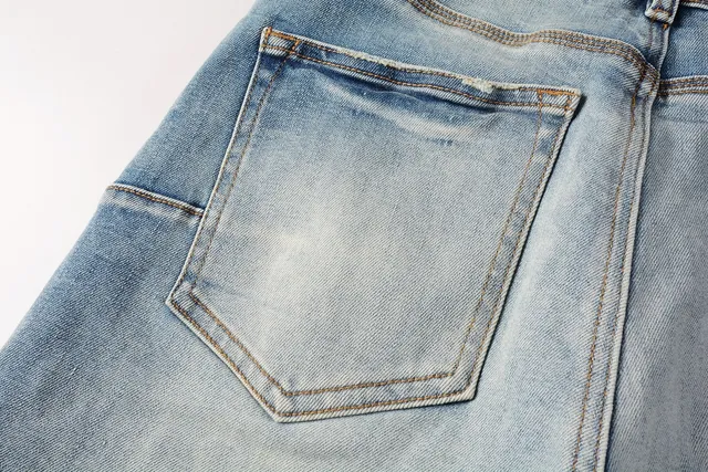 Purple Brand Medium-Wash Distressed Denim Shorts 3