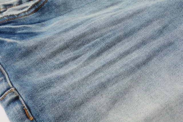 Purple Brand Medium-Wash Distressed Denim Shorts 6