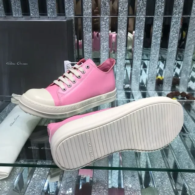 Rick Owens DRKSHDW Geobasket Pink and Cream Lifestyle Sneakers 9