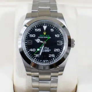 Rolex Air-King Black Dial Stainless Steel Mechanical Watch