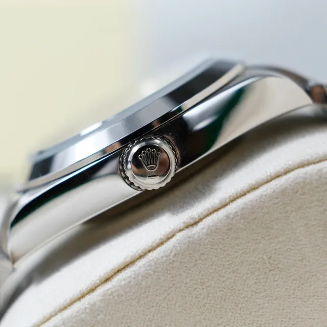 Rolex Air-King Cadran Noir Acier Inoxydable Montre Mécanique 7
