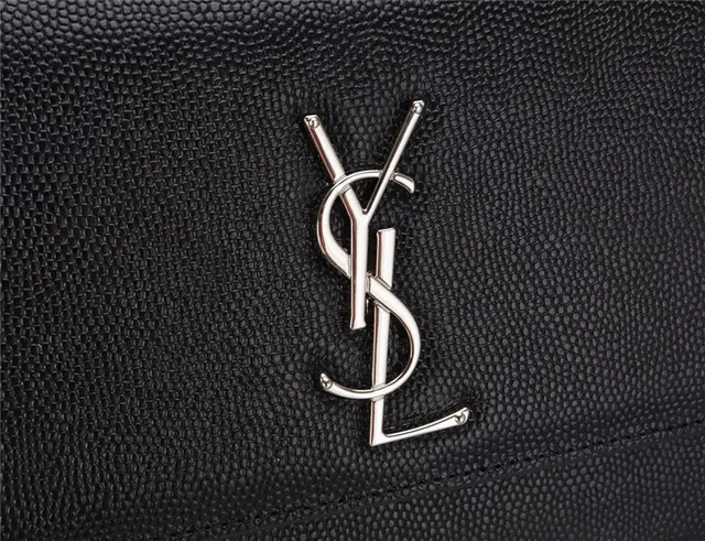 Saint Laurent Black Gold Structured Flap Strap Chain Bag 6