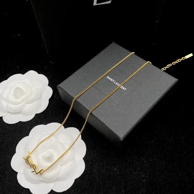 Saint Laurent YSL Monogram Bracelets Chaîne Dorés 7
