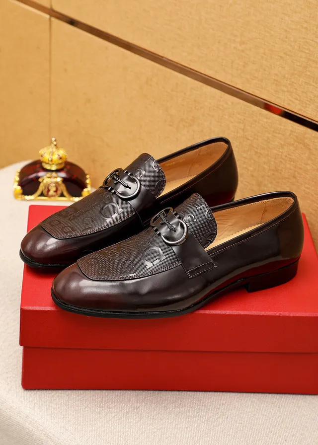 Salvatore Ferragamo Gancini Brown Leather Horsebit Loafers 2