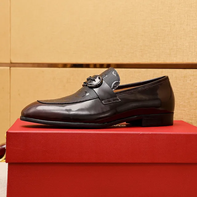 Salvatore Ferragamo Gancini Brown Leather Horsebit Loafers 4