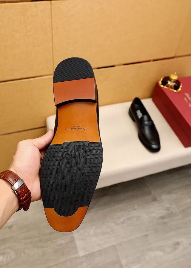 Salvatore Ferragamo Gancini Loafer Black Leather Loafers 2