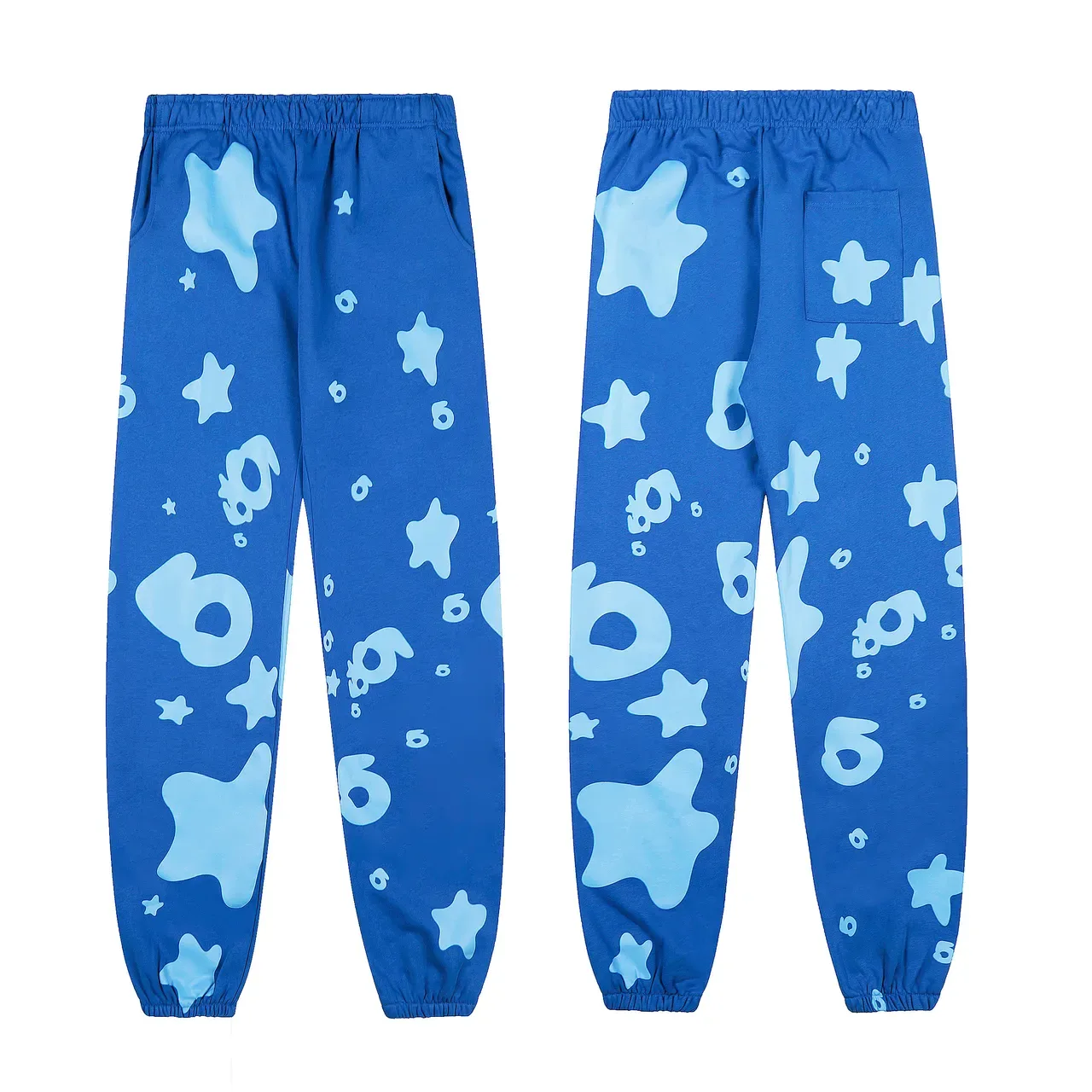 Sp5der Graphic Print Purple Blue Oversized Fit All-Over Tracksuit 13