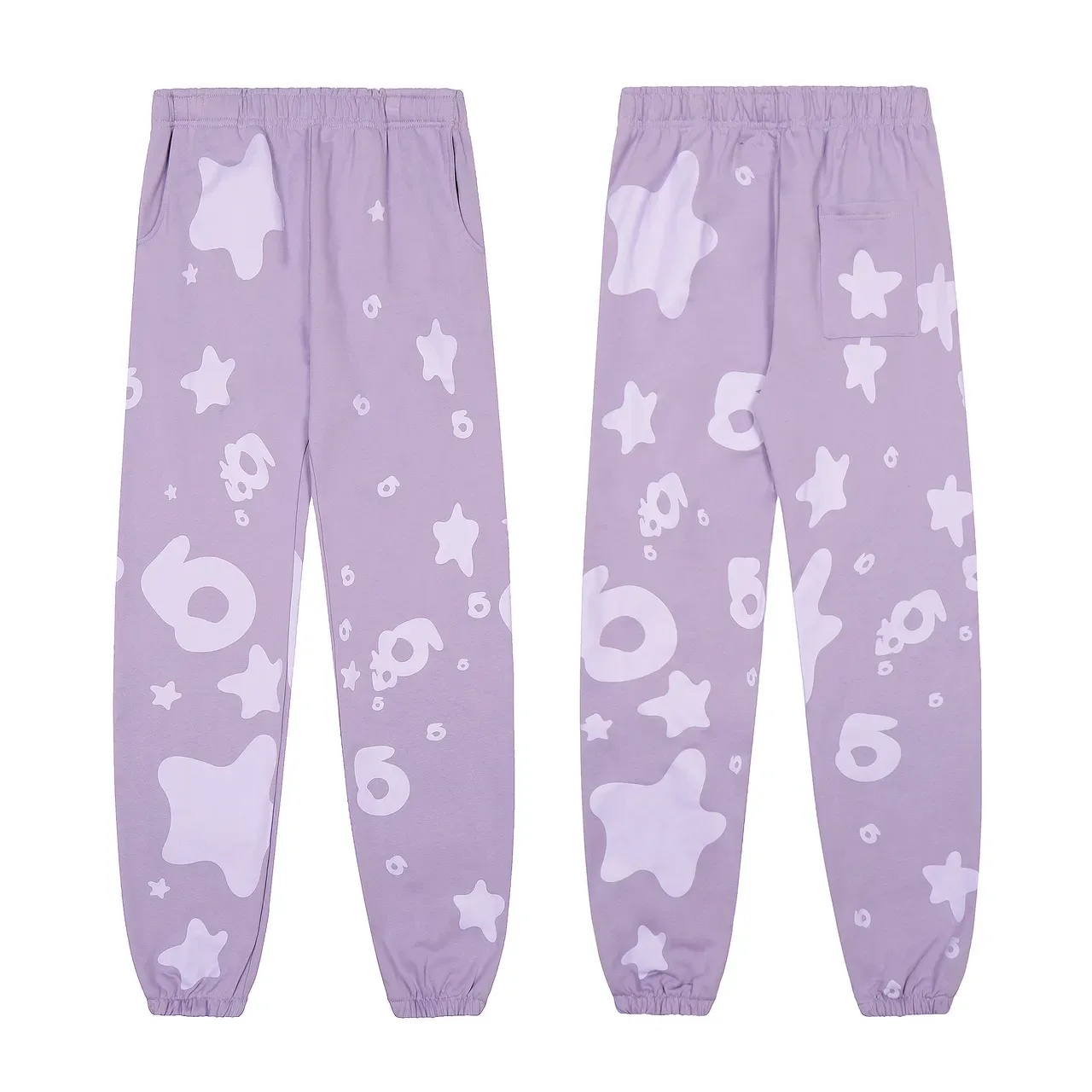 Sp5der Graphic Print Purple Blue Oversized Fit All-Over Tracksuit 15