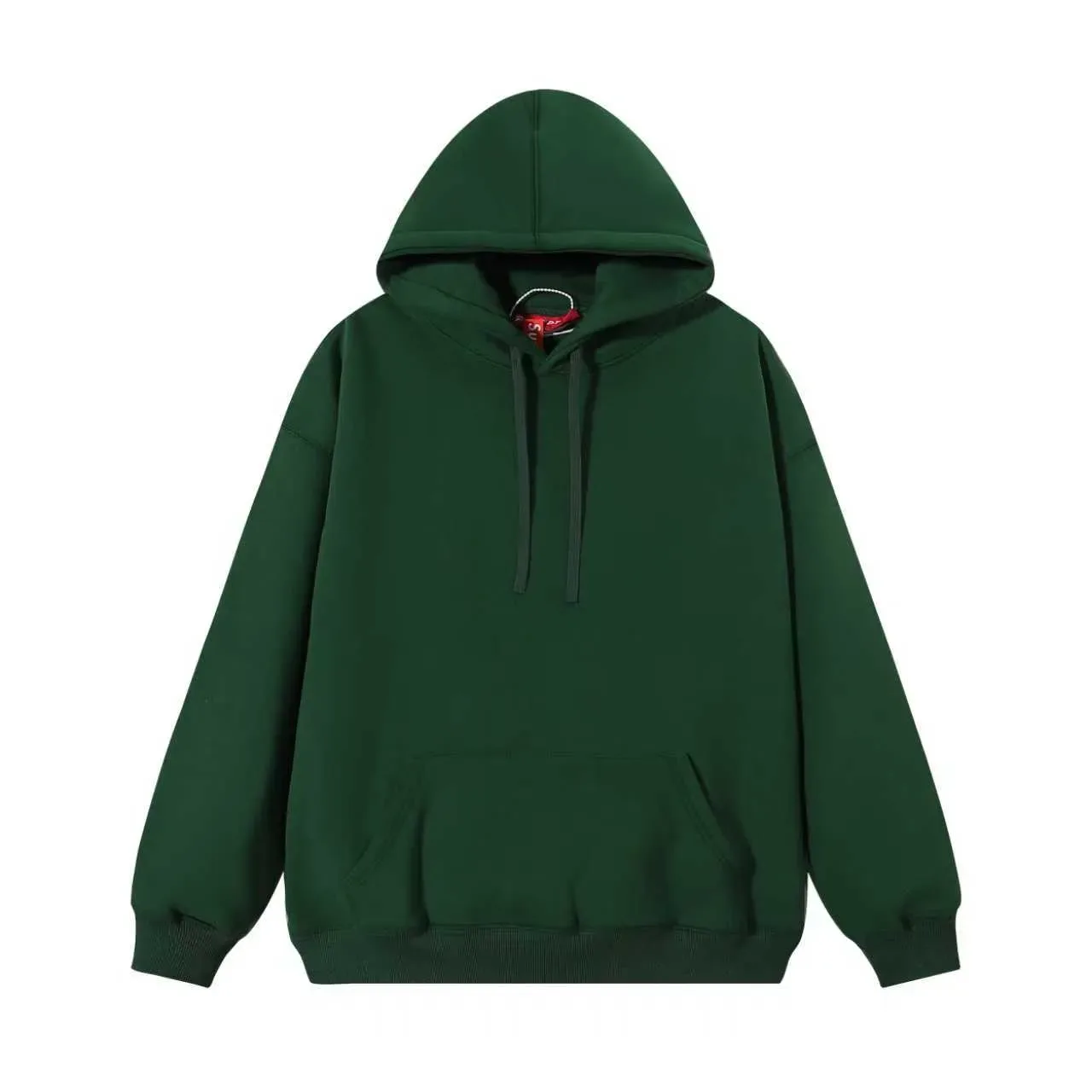 Supreme Box Logo Red Oversized Fit Fleece Construction Hoodie 11
