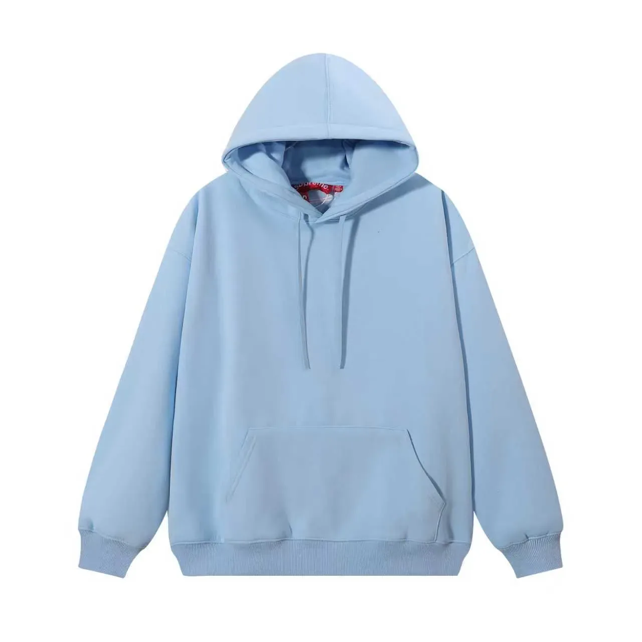 Supreme Box Logo Red Oversized Fit Fleece Construction Hoodie 12