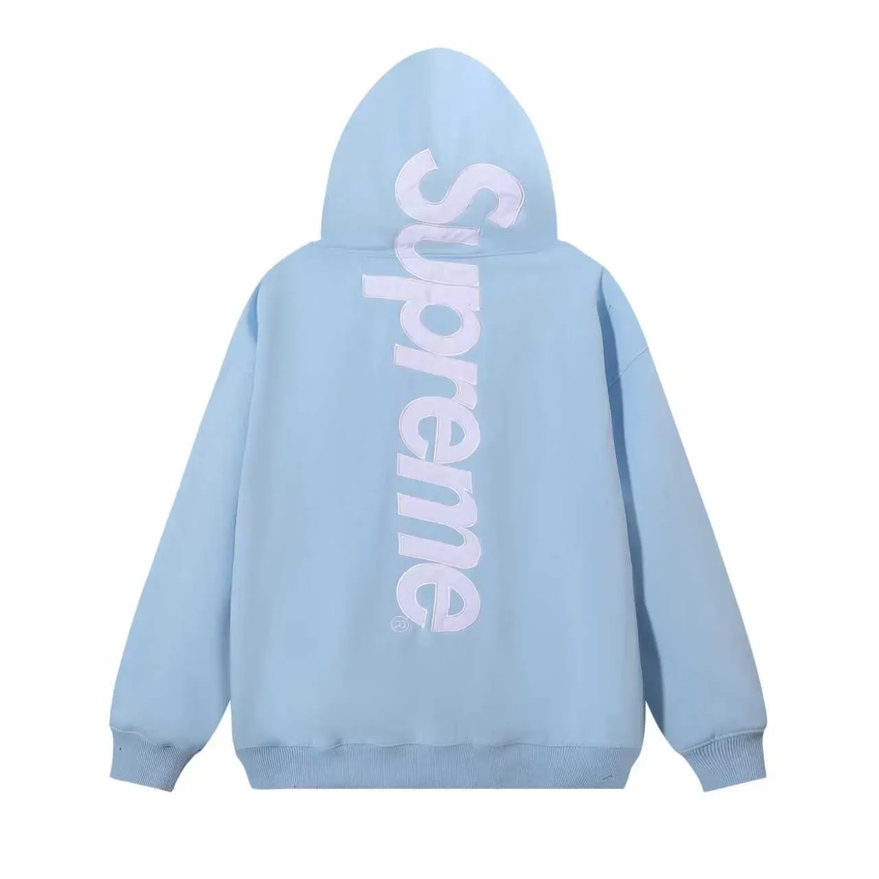 Supreme Box Logo Red Oversized Fit Fleece Construction Hoodie 13