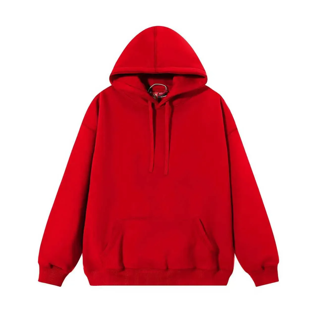 Supreme Box Logo Red Oversized Fit Fleece Construction Hoodie 15
