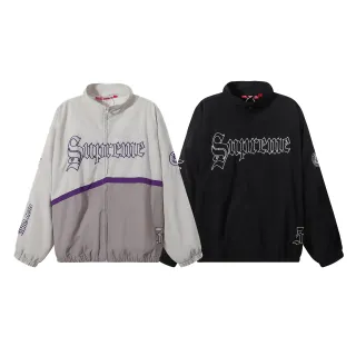 Supreme Windbreaker con Logo Gótico y Colorblock
