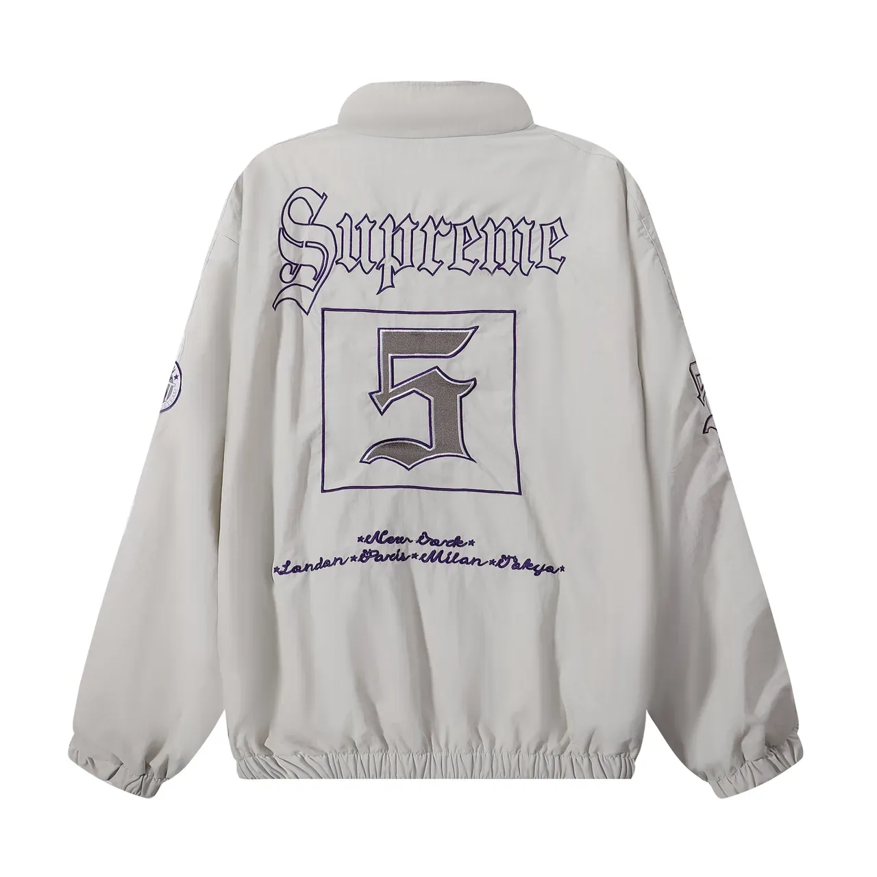Supreme Windbreaker com Logo Gótico e Colorblock 13