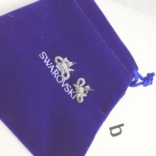 Swarovski Crystal Bow Stud Earrings