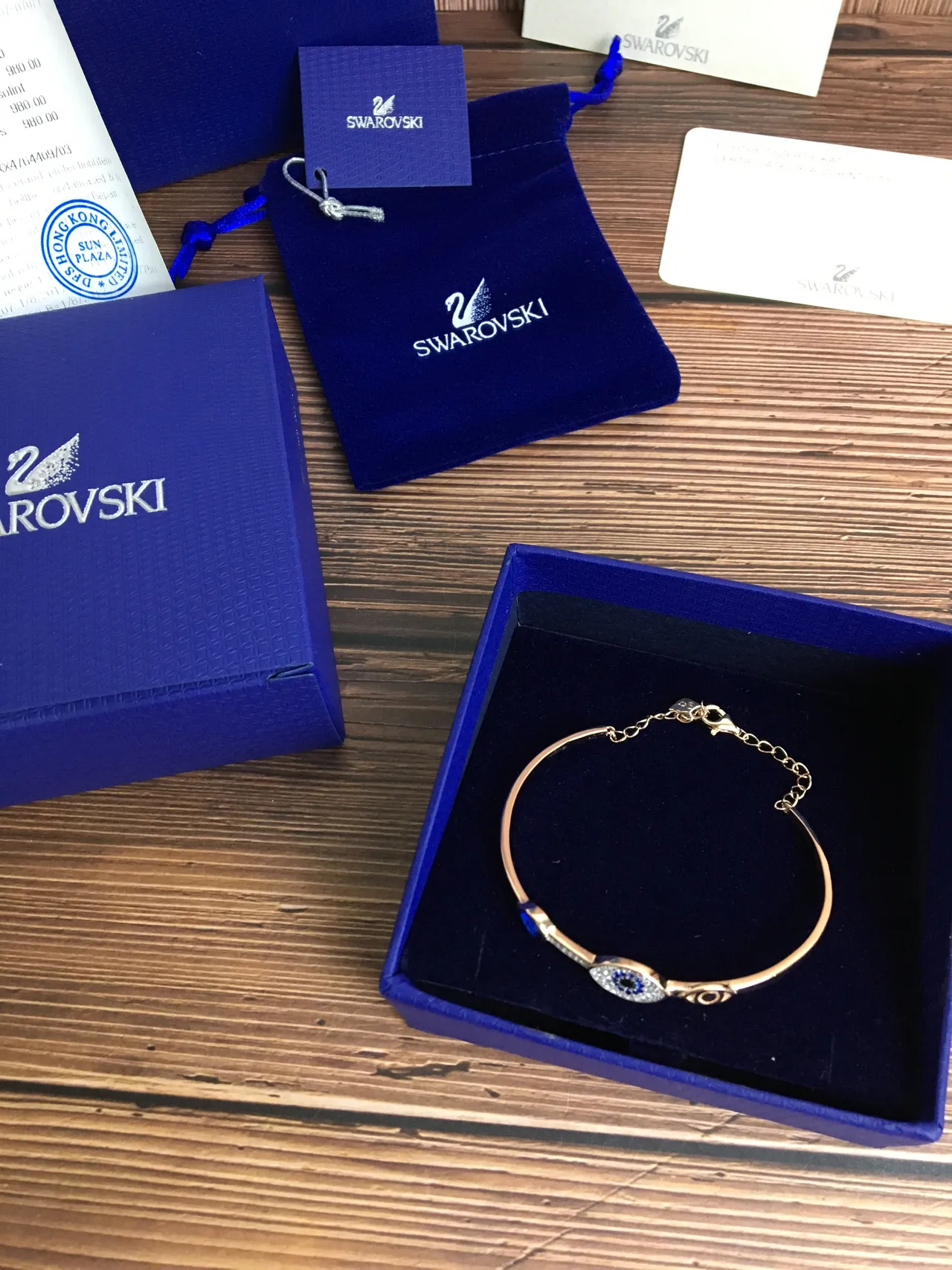 Swarovski Evil Eye Cristal Pavé Argent Bracelet 6