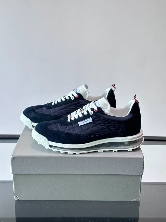 Thom Browne Air Quilted Runner Navy White Lifestyle Sneakers 5
