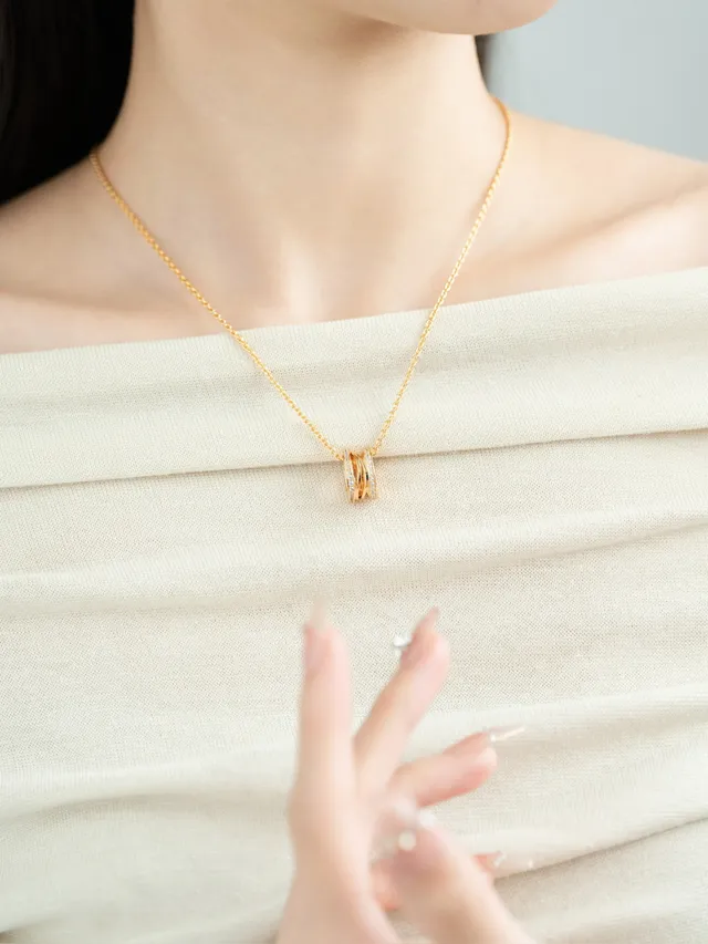 Tiffany & Co. HardWear Collier d'anneaux entrelacés diamants Pavé 3