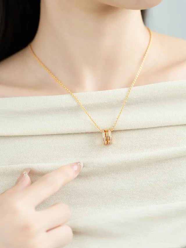 Tiffany & Co. HardWear Collier d'anneaux entrelacés diamants Pavé 4