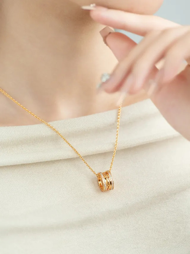 Tiffany & Co. HardWear Collier d'anneaux entrelacés diamants Pavé 5