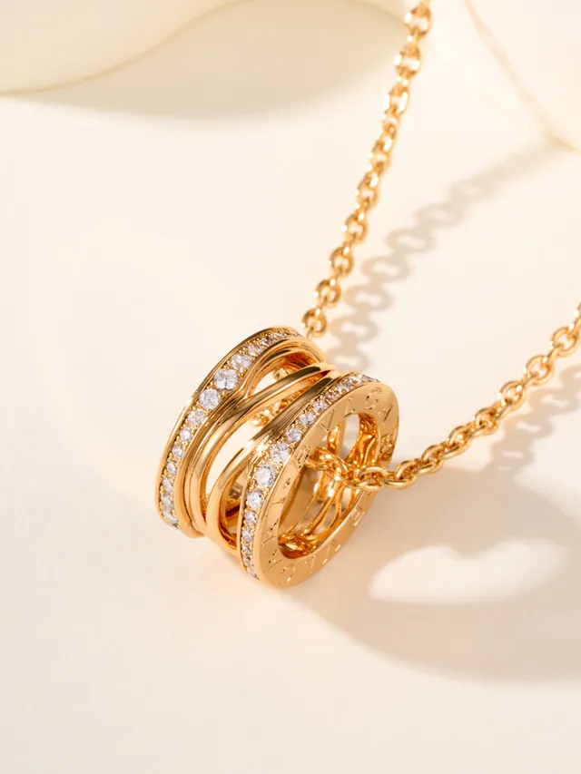 Tiffany & Co. HardWear Collier d'anneaux entrelacés diamants Pavé 12