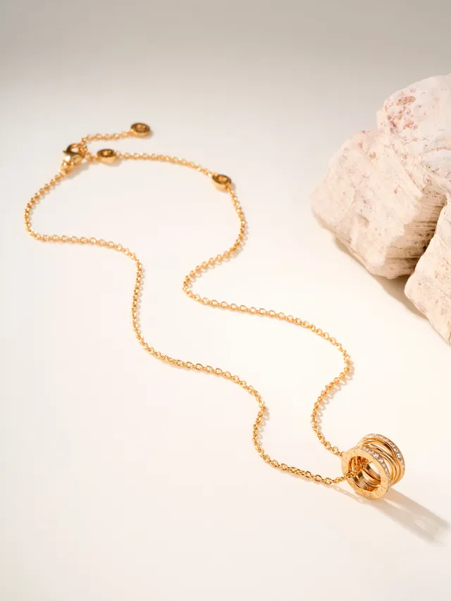 Tiffany & Co. HardWear Collier d'anneaux entrelacés diamants Pavé 14
