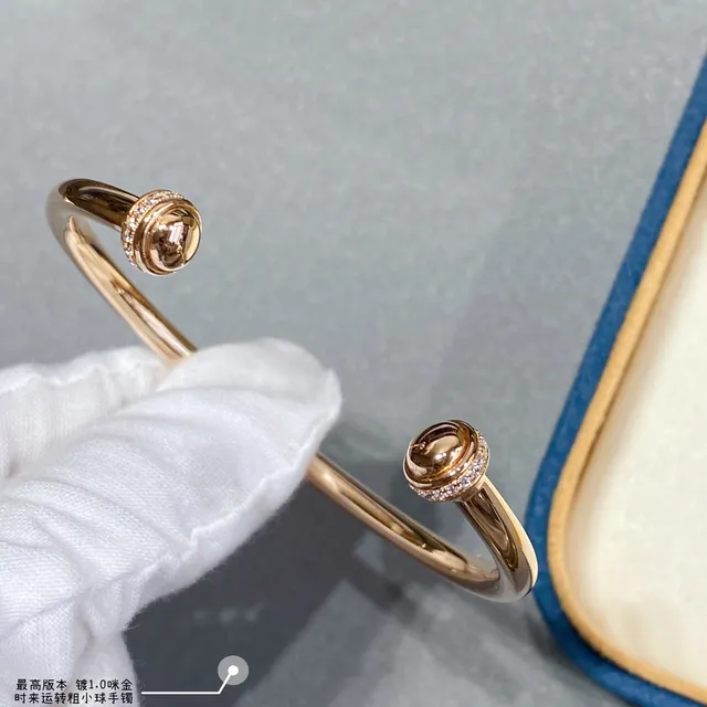 Tiffany & Co. HardWear Petite Sphère Pavé Diamant Or Rose Bracelet 5