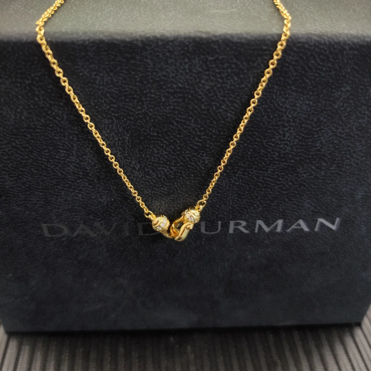 Tiffany & Co. HardWear Pavé Toggle Clasp Gold Necklace 3