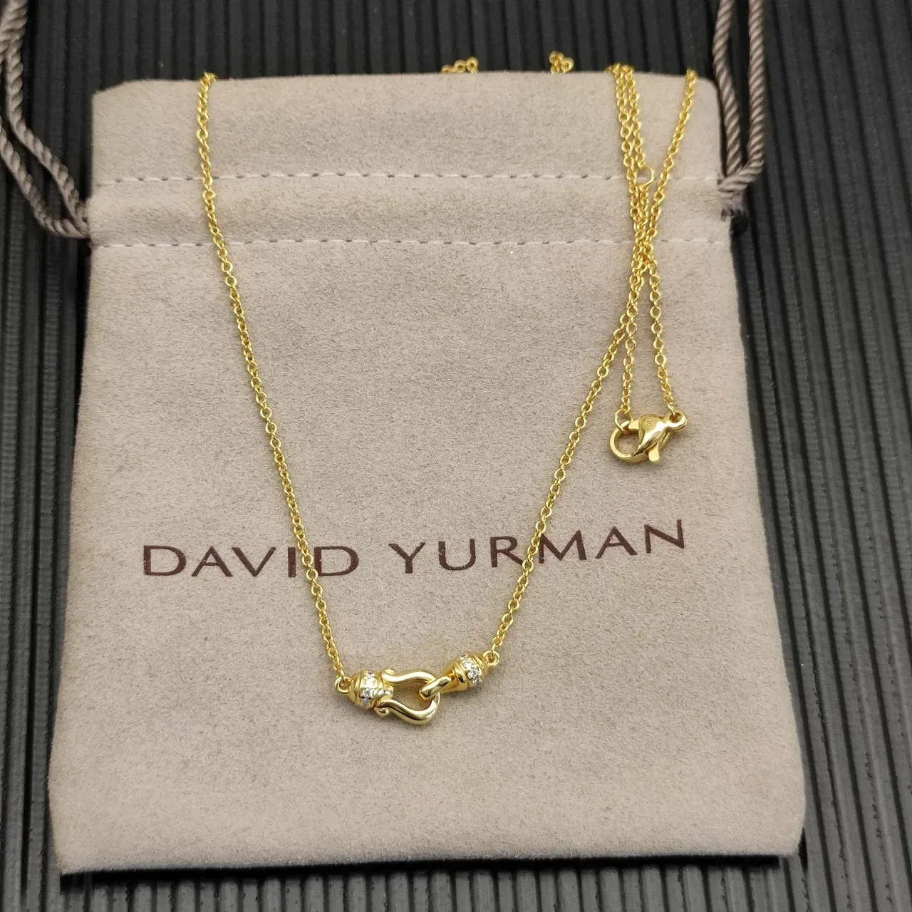 Tiffany & Co. HardWear Pavé Toggle Clasp Gold Necklace 8