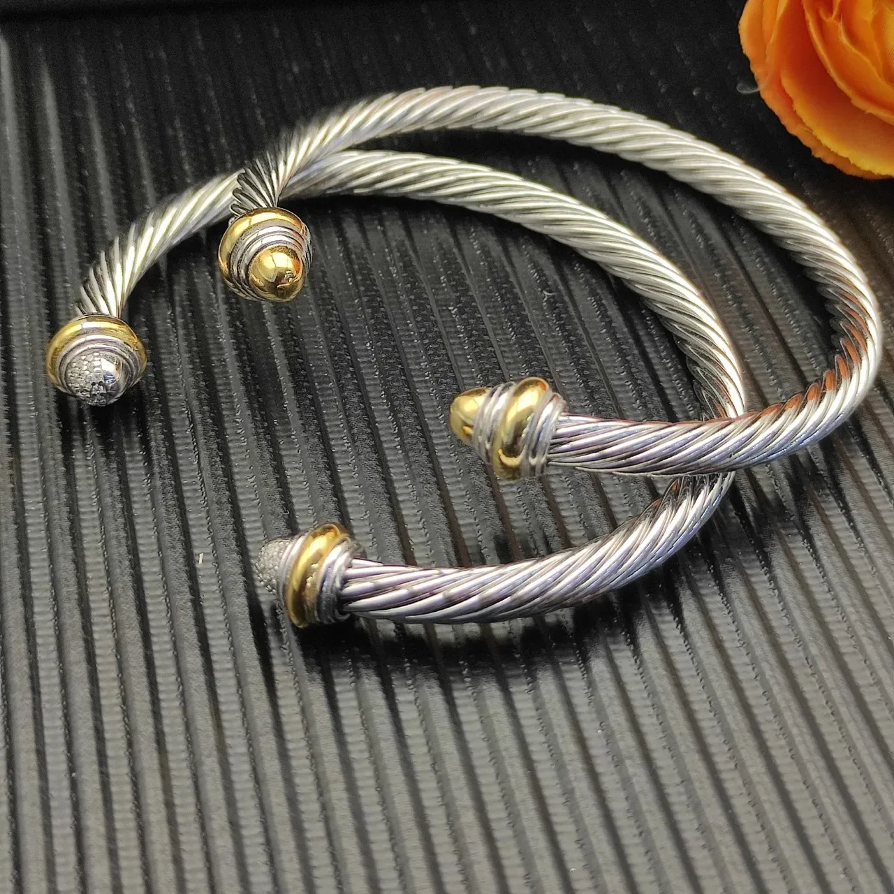Tiffany & Co. HardWear Câble Tressé Double-Ton Pavé Diamants Bracelet 2