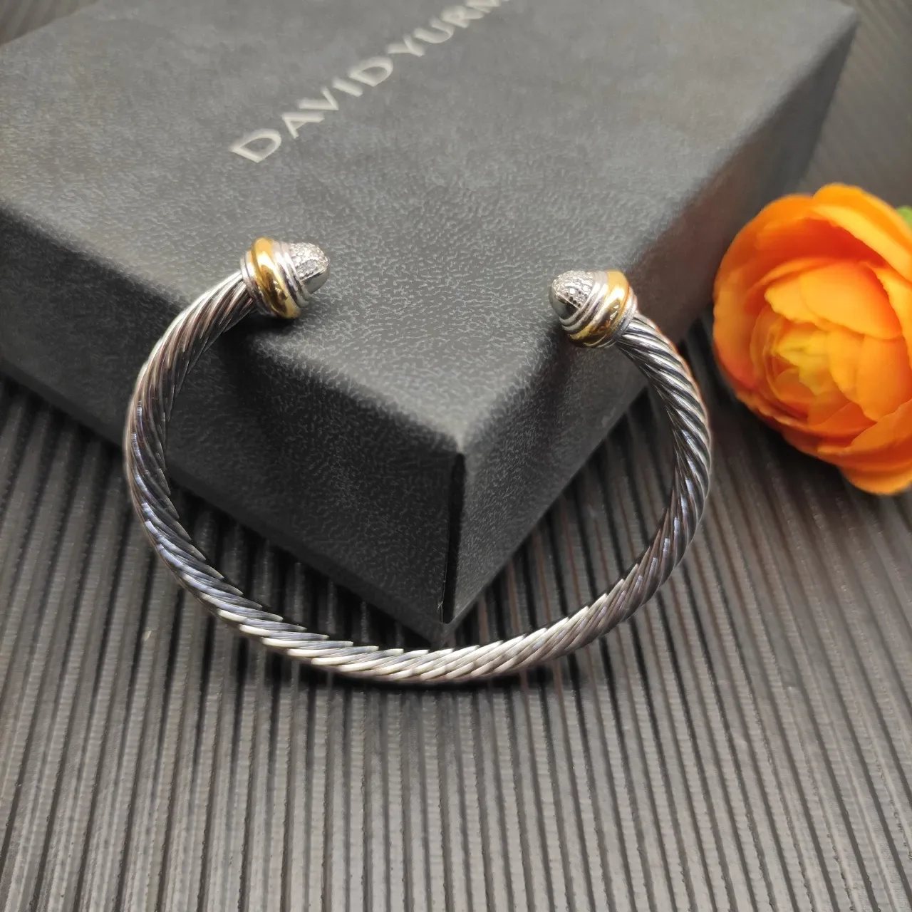 Tiffany & Co. HardWear Câble Tressé Double-Ton Pavé Diamants Bracelet 3
