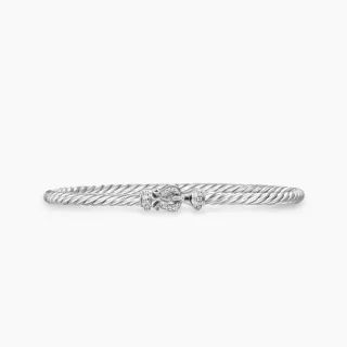Tiffany & Co. HardWear Twisted Cable Pavé Clasp Bracelet