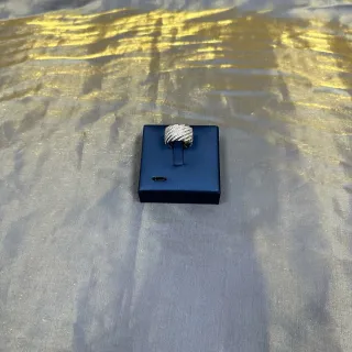 Tiffany & Co. Bague Argent Navy Pavé Multi-Rangée