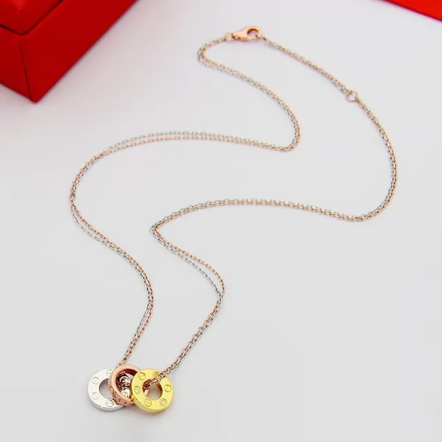 Tiffany & Co. Trinity Collier triple anneau or multicolore 3