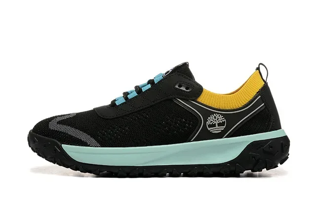 Timberland Black Mint Yellow Cyan Lace-Up Lifestyle Sneakers 9