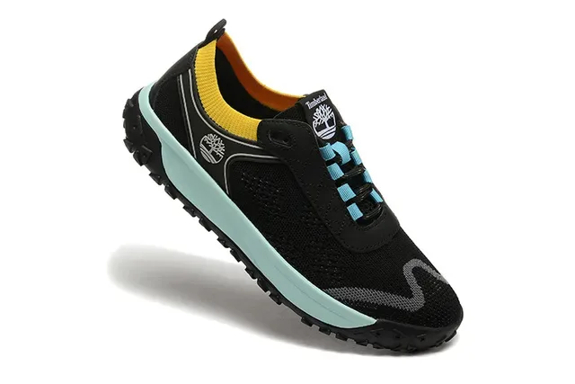 Timberland Black Mint Yellow Cyan Lace-Up Lifestyle Sneakers 11