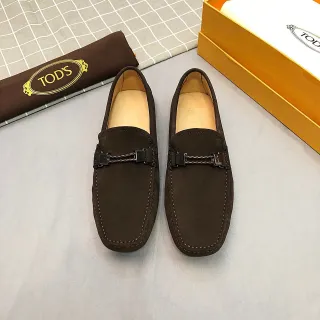 Tod's Brown Suede Horsebit Loafer