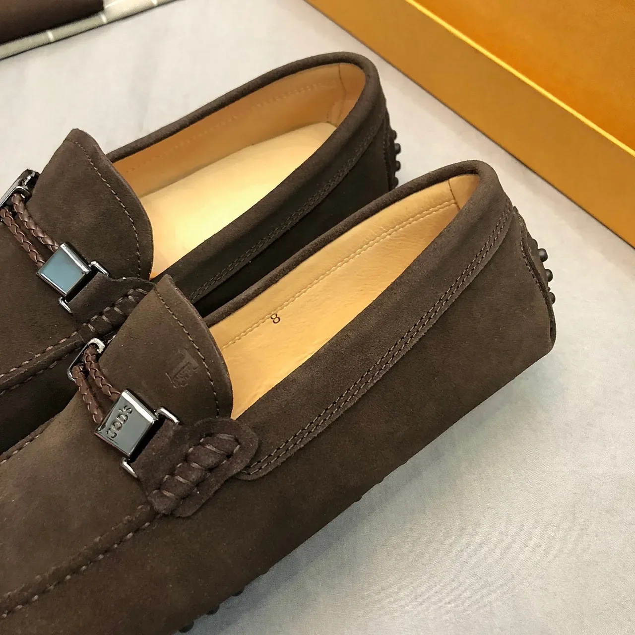 Tod's Brown Suede Horsebit Loafer 6