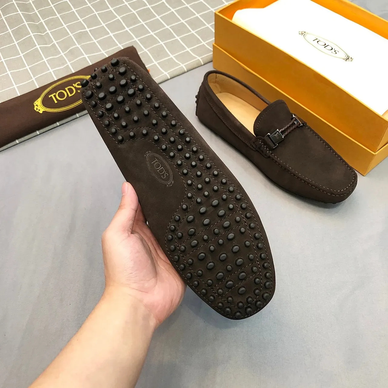 Tod's Brown Suede Horsebit Loafer 7
