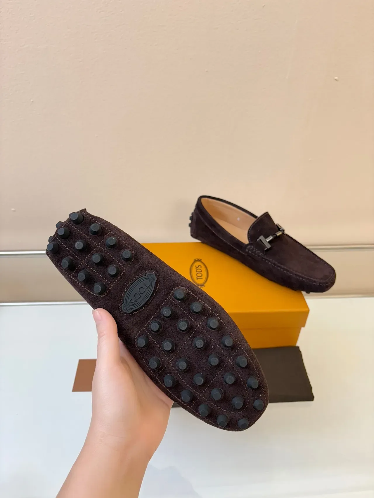 Tod's Gommino Loafer Brown Suede Metal Horsebit Loafers 5