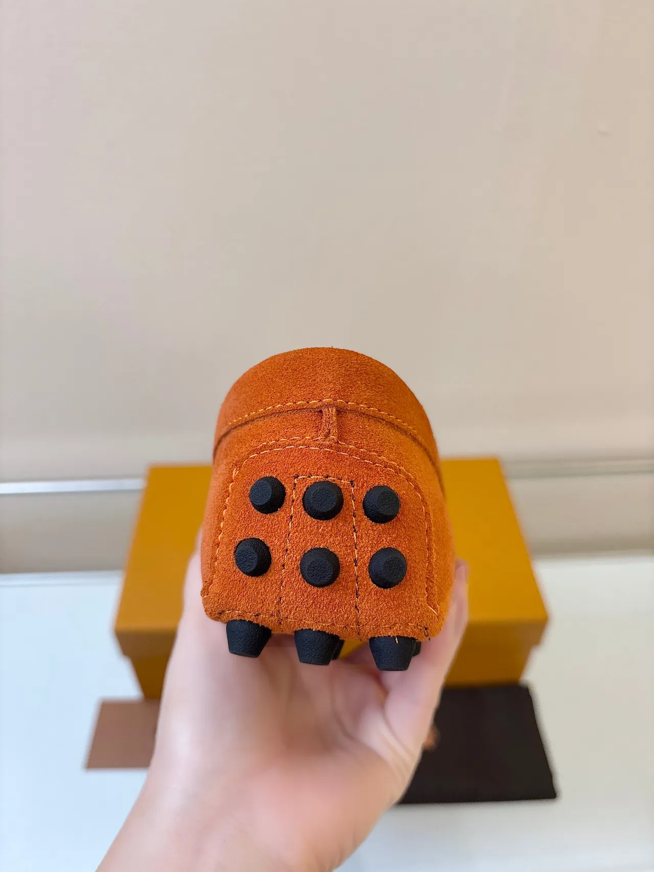 Tod's Horsebit Loafer mocassin daim orange 4