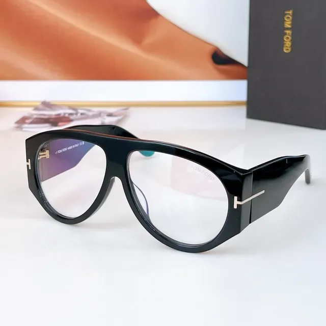 Tom Ford Shield Brown Beige Oversized Tortoiseshell Acetate Sunglasses 8