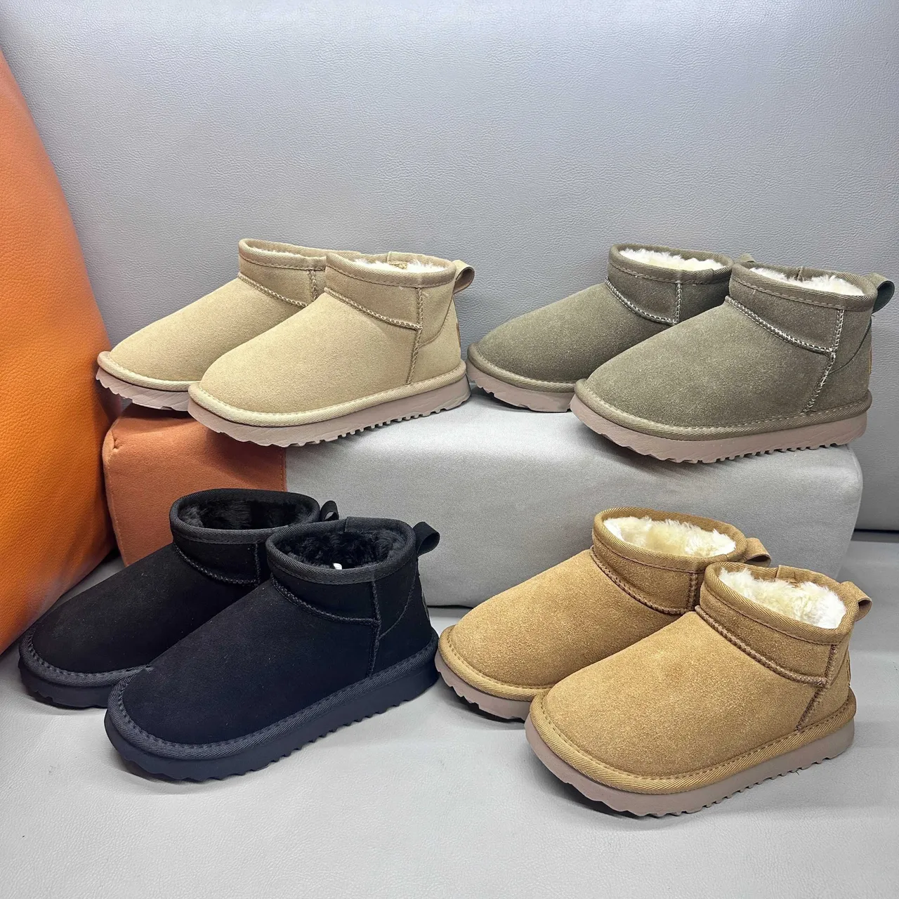 UGG Classic Mini Black Snow Boots 8