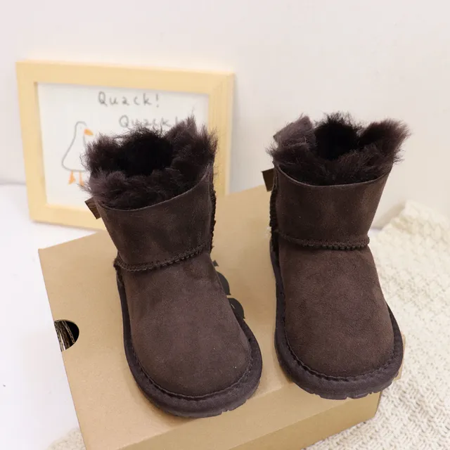 UGG Classic Mini Bow Charcoal Gray Shearling-Lined Snow Boots 14